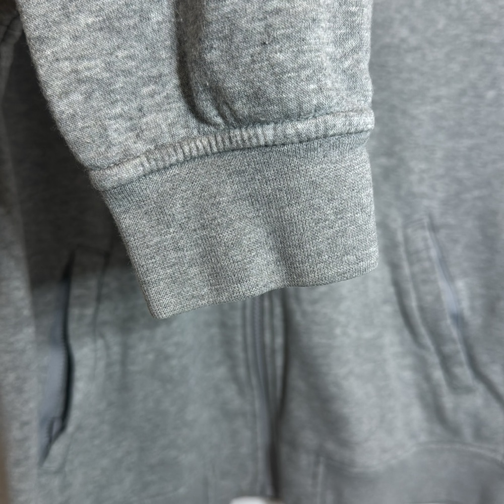 Nike Gray Zip Up Long Sleeve Front Zip Pockets Size Medium - Picture 4 of 12